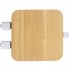 USB-хаб с беспроводной зарядкой из бамбука Plato, 5 Вт