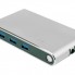 Хаб 8-в-1 Type-C Hermes, USB 3.0 x 3, Type-C PD, HDMI, LAN, картридер