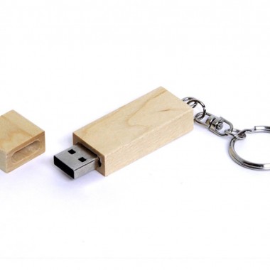 USB 2.0- флешка на 64 Гб прямоугольная форма, колпачок с магнитом
