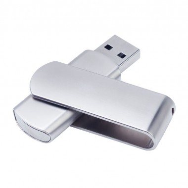 USB 2.0- флешка на 512 Мб матовая поворотная