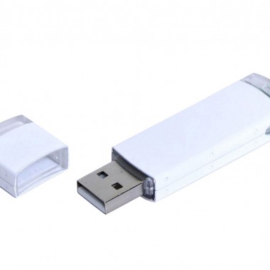 USB 2.0- флешка промо на 4 Гб прямоугольной классической формы