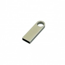 USB 2.0- флешка на 64 Гб с мини чипом, компактный дизайн с круглым отверстием