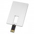 USB-флешка на 64 Гб Card Metal в виде металлической карты
