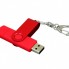 USB 2.0- флешка на 8 Гб с поворотным механизмом и дополнительным разъемом Micro USB