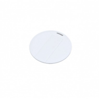 USB 2.0- флешка на 32 Гб в виде пластиковой карточки круглой формы