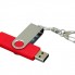 USB 2.0- флешка на 8 Гб с поворотным механизмом и дополнительным разъемом Micro USB