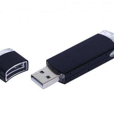 USB-флешка промо на 16 Гб прямоугольной классической формы