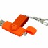 USB-флешка на 32 Гб с поворотным механизмом и дополнительным разъемом Micro USB