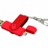 USB-флешка на 32 Гб с поворотным механизмом и дополнительным разъемом Micro USB