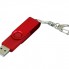 USB-флешка промо на 32 Гб с поворотным механизмом и однотонным металлическим клипом