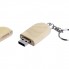 USB-флешка на 16 Гб овальной формы и колпачком с магнитом