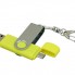 USB-флешка на 16 Гб с поворотным механизмом и дополнительным разъемом Micro USB