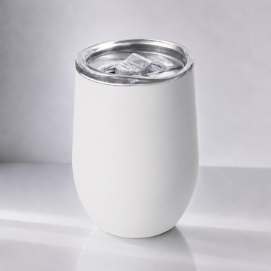 Термокружка Sense Gum, soft-touch, непротекаемая крышка, 370мл, белый