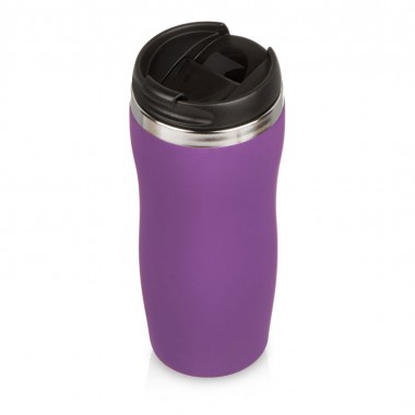 Термокружка Double wall mug C1, soft touch, 350 мл, фиолетовый (Р)