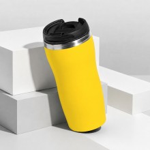 Термокружка Double wall mug C1, soft touch, 350 мл, желтый Термокружка Double wall mug C1, soft touch, 350 мл, желтый