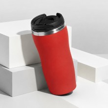 Термокружка Double wall mug C1, soft touch, 350 мл, красный Термокружка Double wall mug C1, soft touch, 350 мл, красный