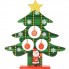 Декоративная елочка c игрушками и Дедом Морозом