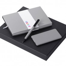 Подарочный набор COLOR IT c блокнотом, ручкой и повербанком, 5000 mAh