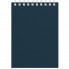 Блокнот Office синий, А6, 94х130 мм, верхний гребень, белый блок, клетка, 60 листов