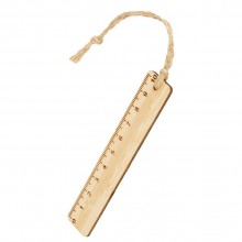 Закладка с линейкой из бамбука Bookmark, натуральный Закладка с линейкой из бамбука Bookmark, натуральный