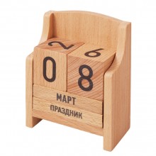 Вечный календарь из бука