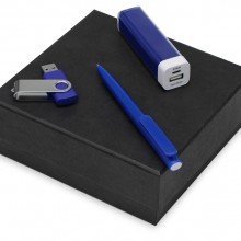 Подарочный набор On-the-go с флешкой, ручкой и зарядным устройством