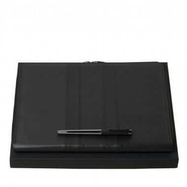 Подарочный набор: конференц-папка А4 с блокнотом, ручка-роллер