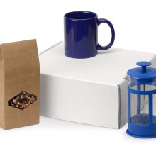 Подарочный набор с чаем, кружкой и френч-прессом Чаепитие