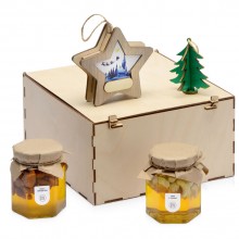 Подарочный набор Decoration Deluxe с двумя видами меда Подарочный набор Decoration Deluxe с двумя видами меда