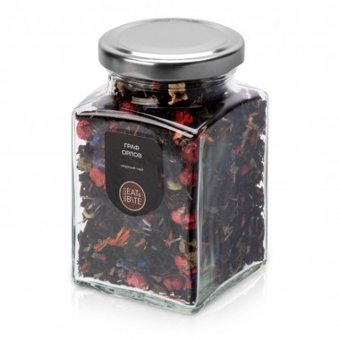 Чай черный, серия Bouquet, граф Орлов, стеклянная банка