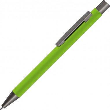 Ручка металлическая шариковая «STRAIGHT GUM» soft-touch с зеркальной гравировкой
