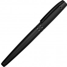 Ручка металлическая роллер VIP R GUM soft-touch с зеркальной гравировкой