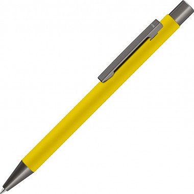 Ручка металлическая шариковая «STRAIGHT GUM» soft-touch с зеркальной гравировкой