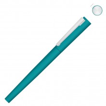 Ручка металлическая роллер Brush R GUM soft-touch с зеркальной гравировкой