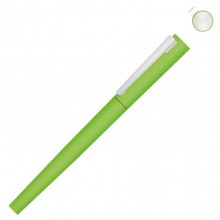 Ручка металлическая роллер Brush R GUM soft-touch с зеркальной гравировкой