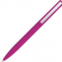 Ручка металлическая шариковая Bright F Gum soft-touch
