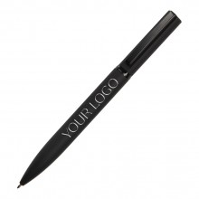 Ручка шариковая металлическая Siegfried Silver soft-touch с зеркальным слоем