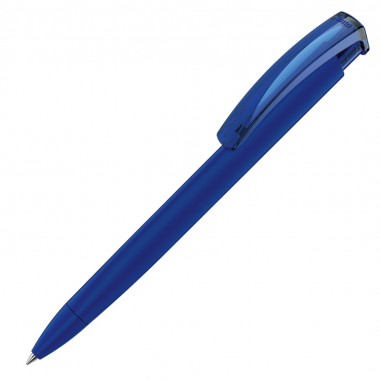 Ручка пластиковая шариковая трехгранная TRINITY K transparent GUM soft-touch