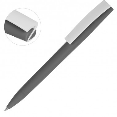 Ручка пластиковая soft-touch шариковая Zorro