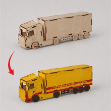 Деревянный 3d пазл Грузовик Деревянный 3d пазл Грузовик