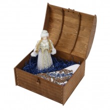 Подарочный набор Снегурочка: кукла, платок