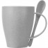 Пшеничная кружка Nina с ложкой, 300ml, серый Cool grey 7C