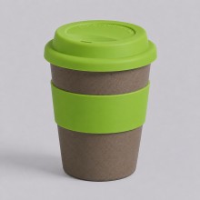 Стакан с силиконовой крышкой Cafe, зеленое яблоко