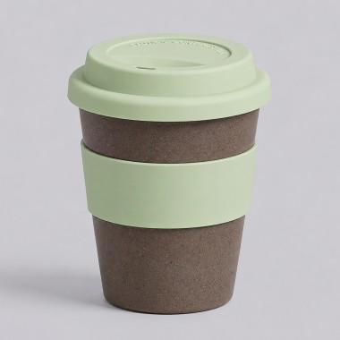 Стакан с силиконовой крышкой Cafe, olive