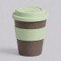 Стакан с силиконовой крышкой Cafe, olive