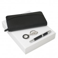 Подарочный набор Embrun: брелок, дорожный кошелек, ручка роллер
