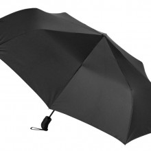 Зонт-полуавтомат складной Roof с куполом из переработанного пластика Зонт-полуавтомат складной Roof с куполом из переработанного пластика