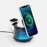 Bluetooth-колонка с подсветкой и беспроводной зарядкой Quantum, черная