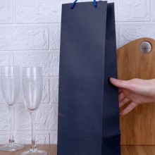 Пакет под бутылку Vindemia, синий Пакет под бутылку Vindemia, синий