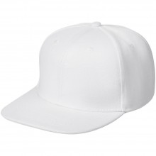 Бейсболка Snapback с прямым козырьком, белая Бейсболка Snapback с прямым козырьком, белая